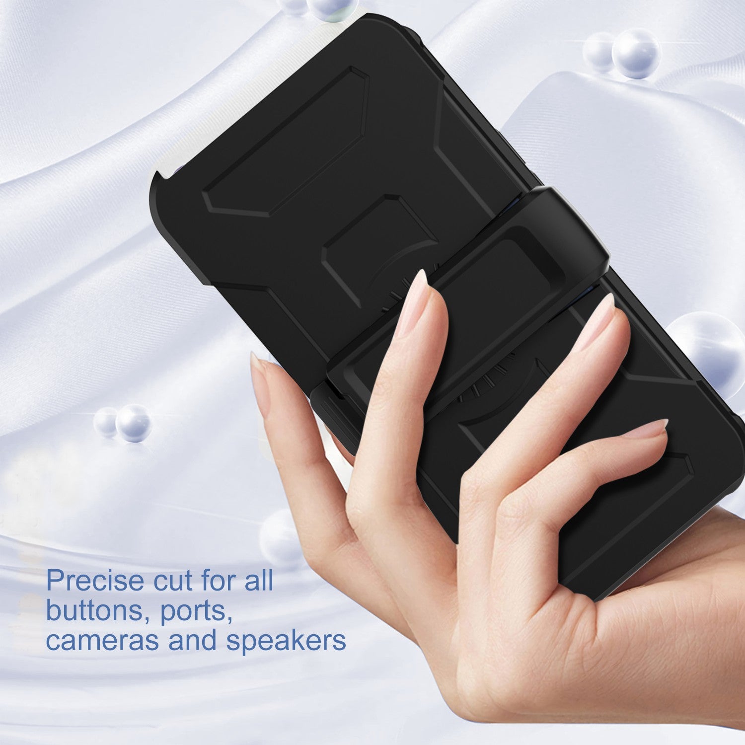 For iPhone 14 Invisible Kickstand Phone Case TPU PC Anti-Slip Protective Cover For iPhone 14 Invisible Kickstand Phone Case TPU PC Anti-Slip Protective Cover